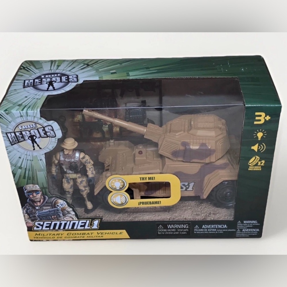Ultra Rare True Heroes Sentinel 1 Military Combat Vehicle - TANK New in Box